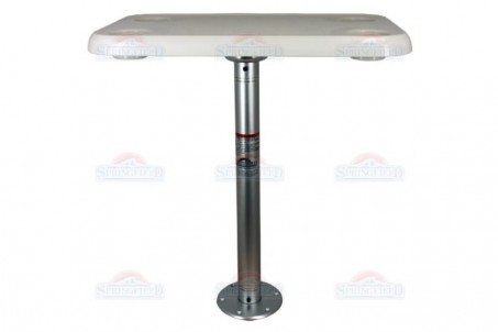 Стол пласт. в сборе прямоуг. основание алюм. 70х40х58